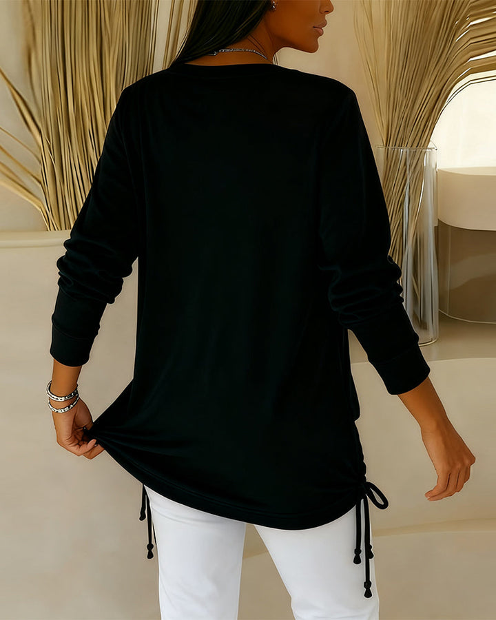 Elspeth | Two-Tone Sequin Top Effect Two-in-One