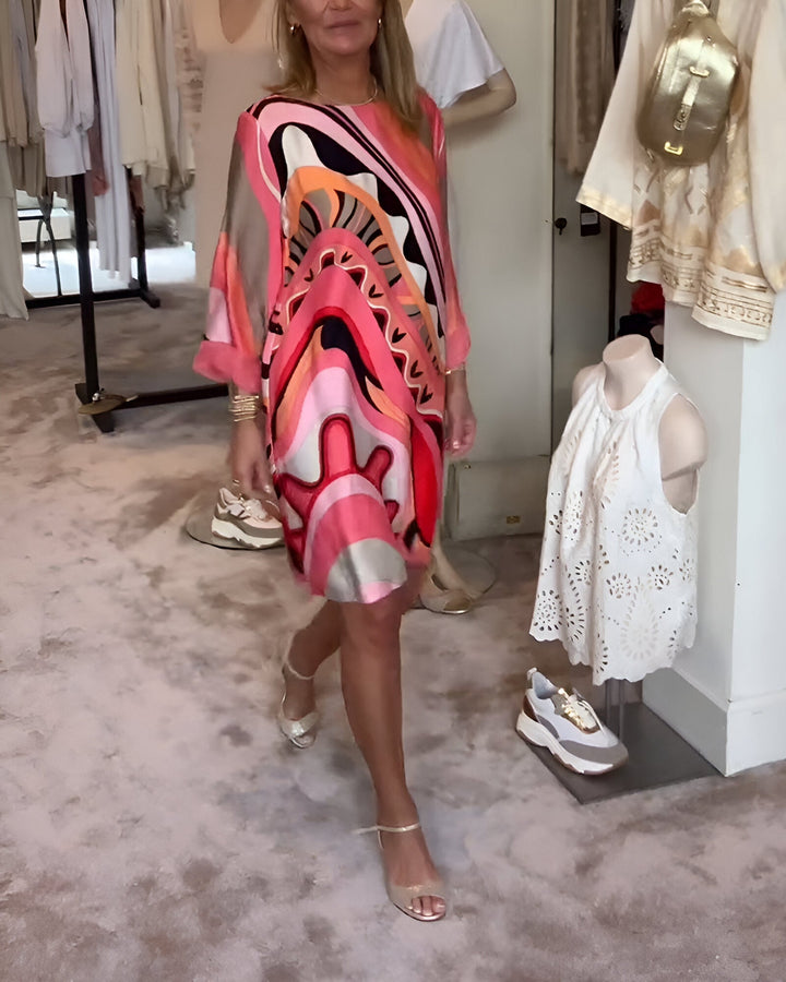 Luna - Printed Midi Dress