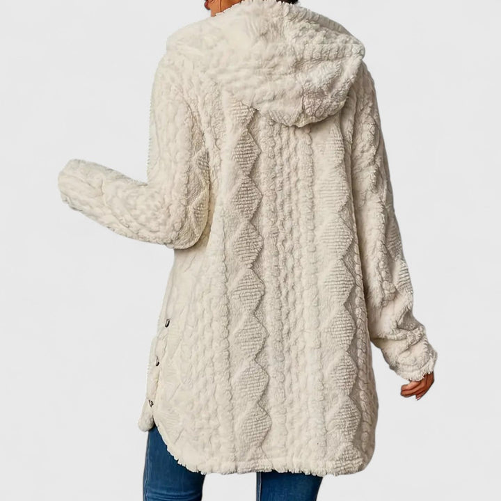 Autumn- Plush Hooded Cardigan