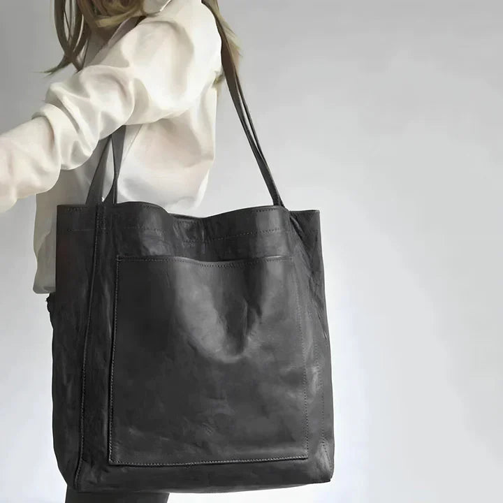 Olivia | Classic Leather Tote