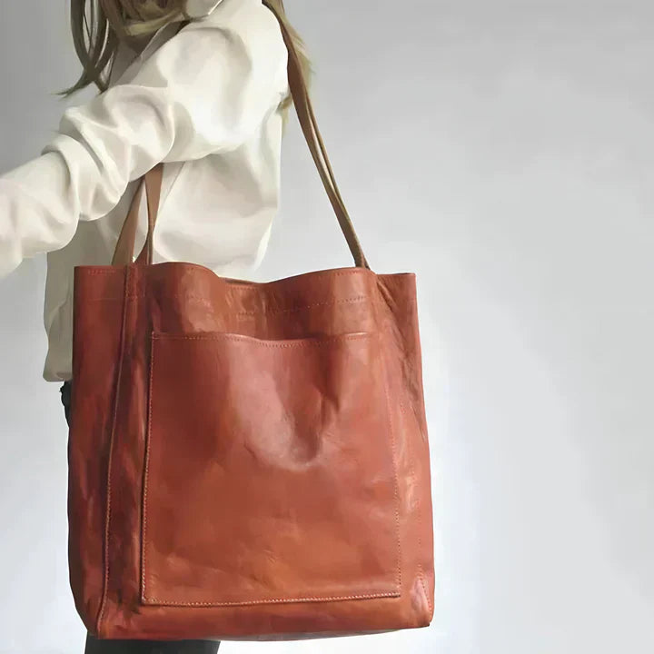 Olivia | Classic Leather Tote