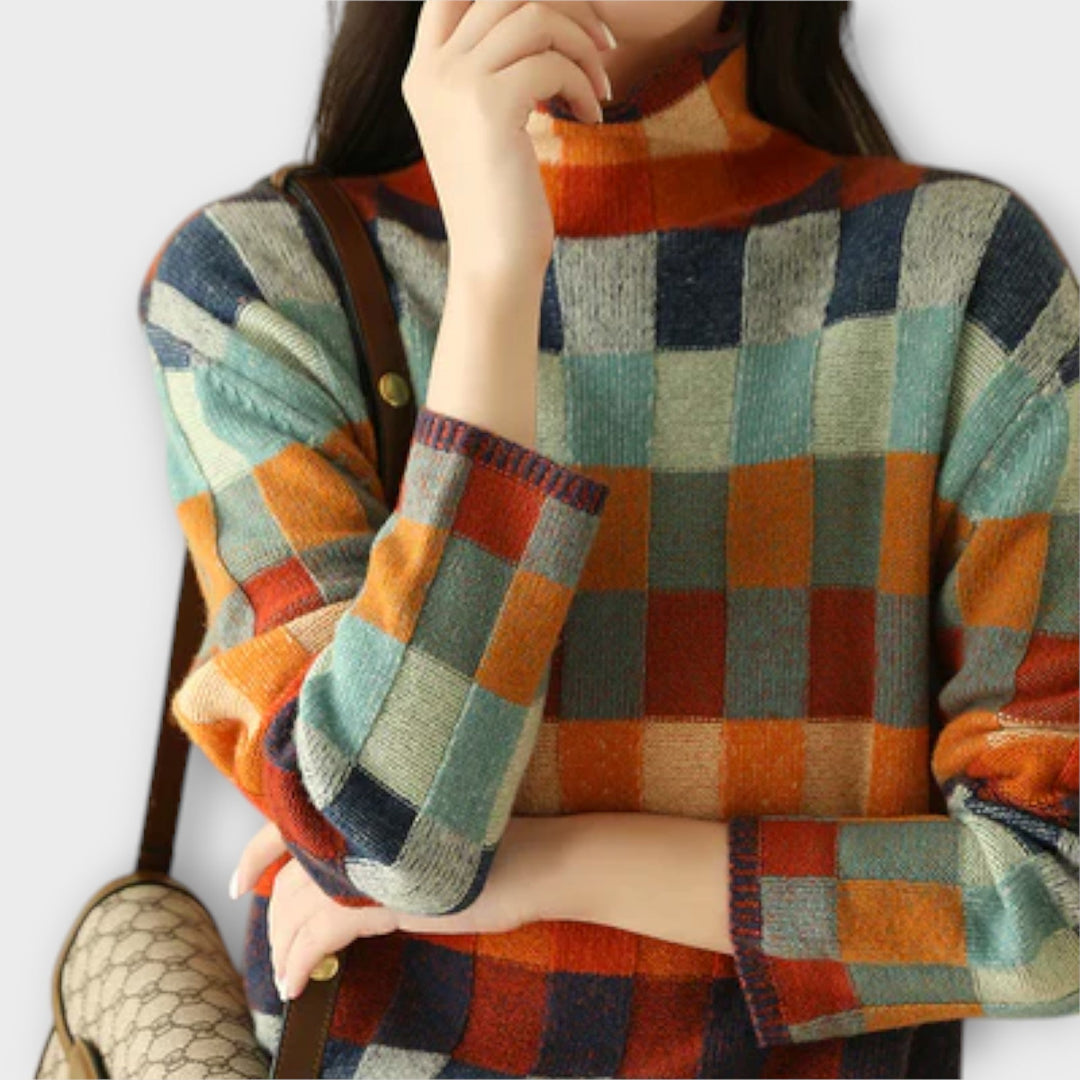 Eliza | Stylish Patchwork Comfortable Pullover