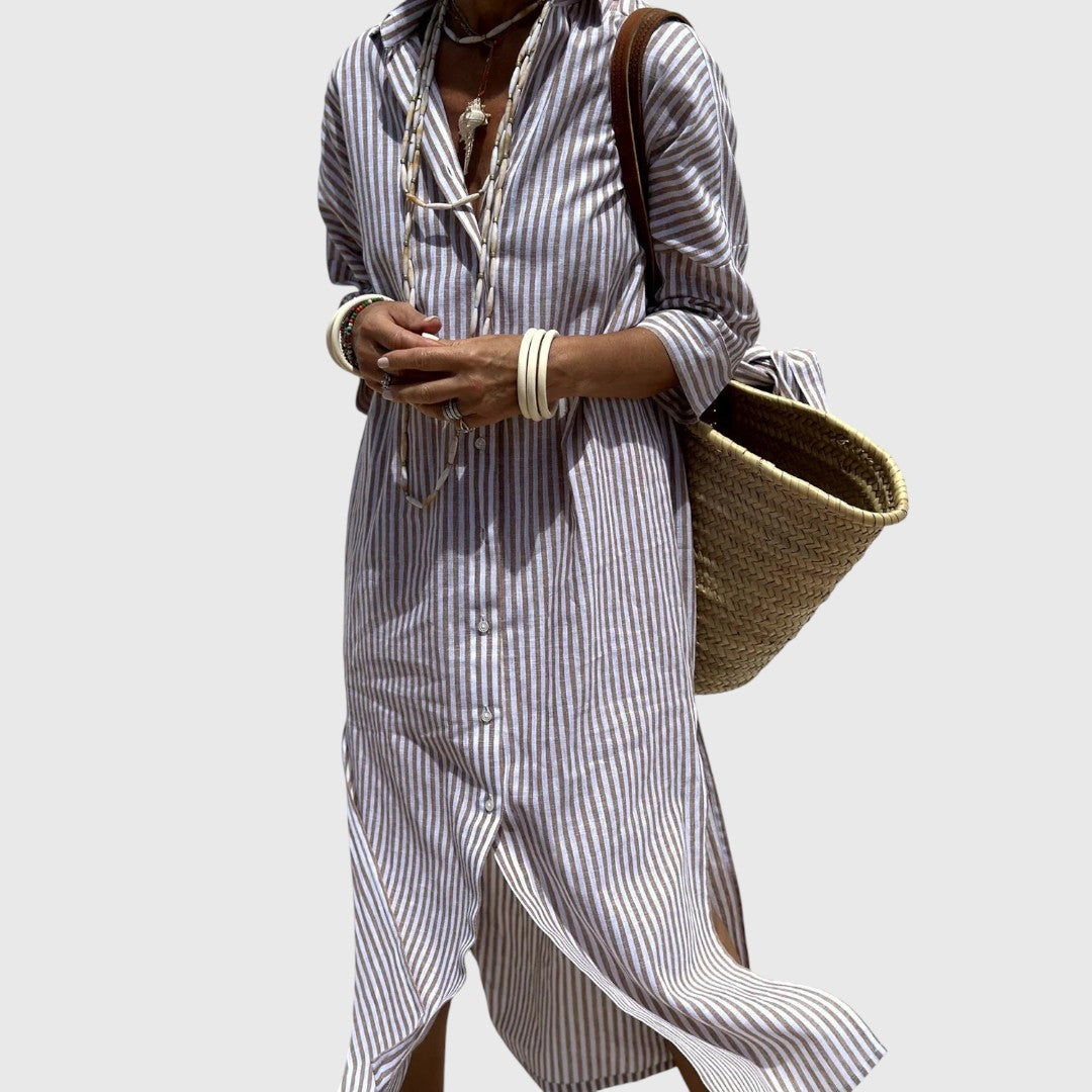 Annamay - Elegant striped shirt dress