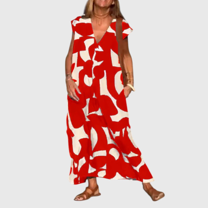 Josie - Loose Printed Maxi Dress