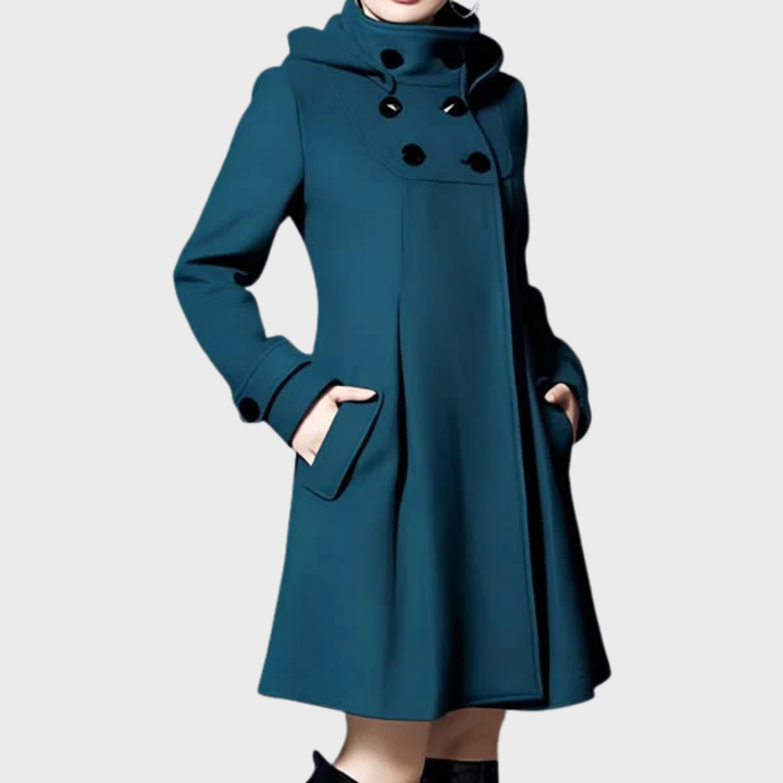 Adele  - Elegant Jacket with Double Pockets and Hood