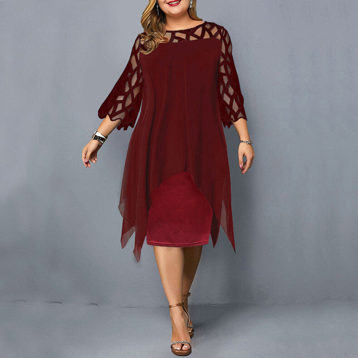 Jamie | Elegant plus size midi dress for a chic style