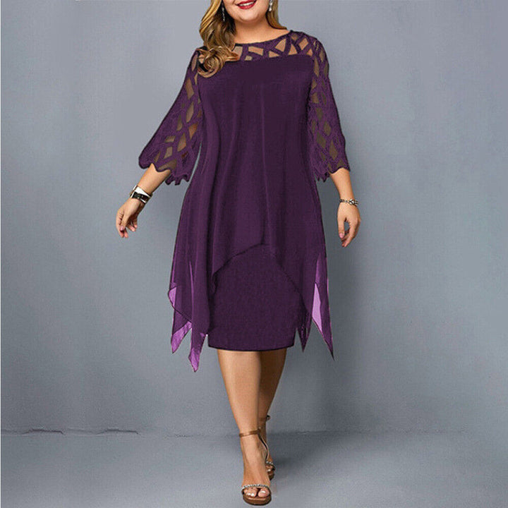 Jamie | Elegant plus size midi dress for a chic style