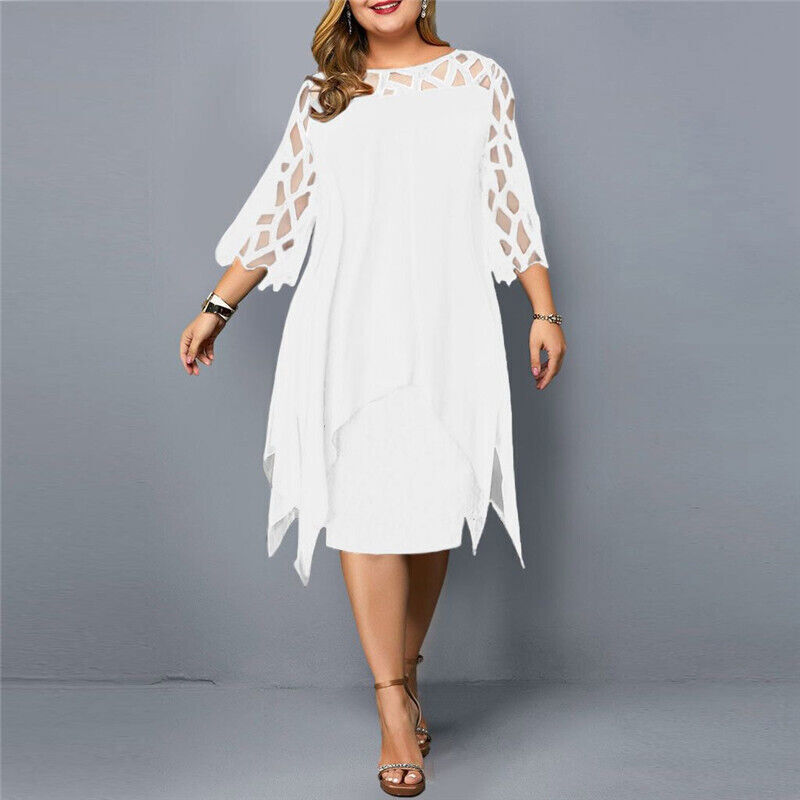 Jamie | Elegant plus size midi dress for a chic style
