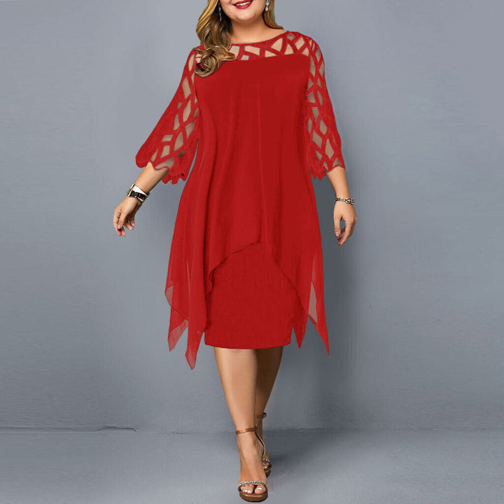 Jamie | Elegant plus size midi dress for a chic style