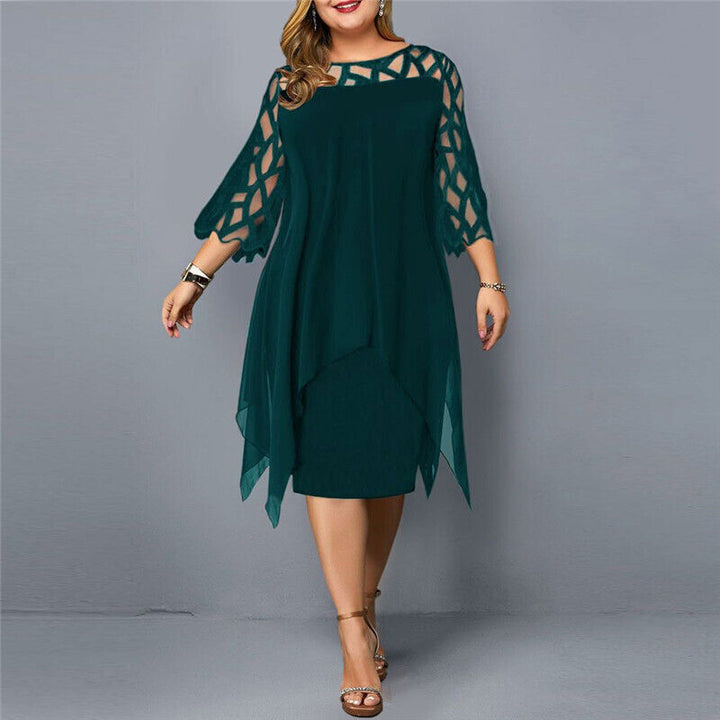 Jamie | Elegant plus size midi dress for a chic style