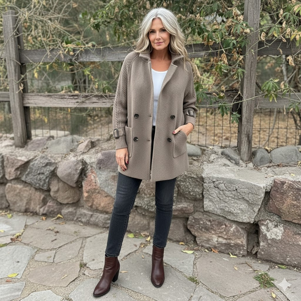 Cilla™ | Mid-Length Double-Breasted Coat