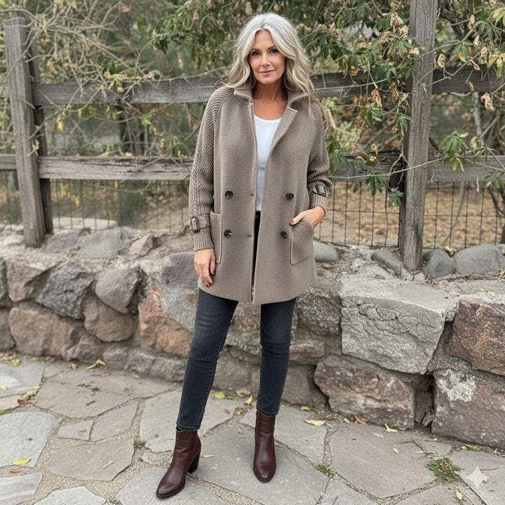 Cilla™ | Mid-Length Double-Breasted Coat