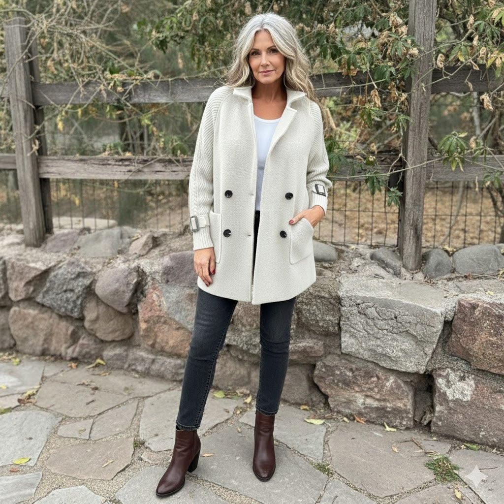 Cilla™ | Mid-Length Double-Breasted Coat