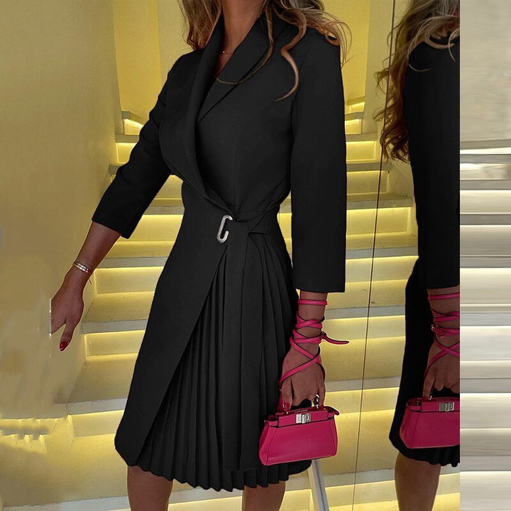 Sarah - Chic long sleeve blazer dress for women